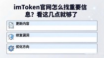 imToken官网怎么找重要信息？看这几点就够了