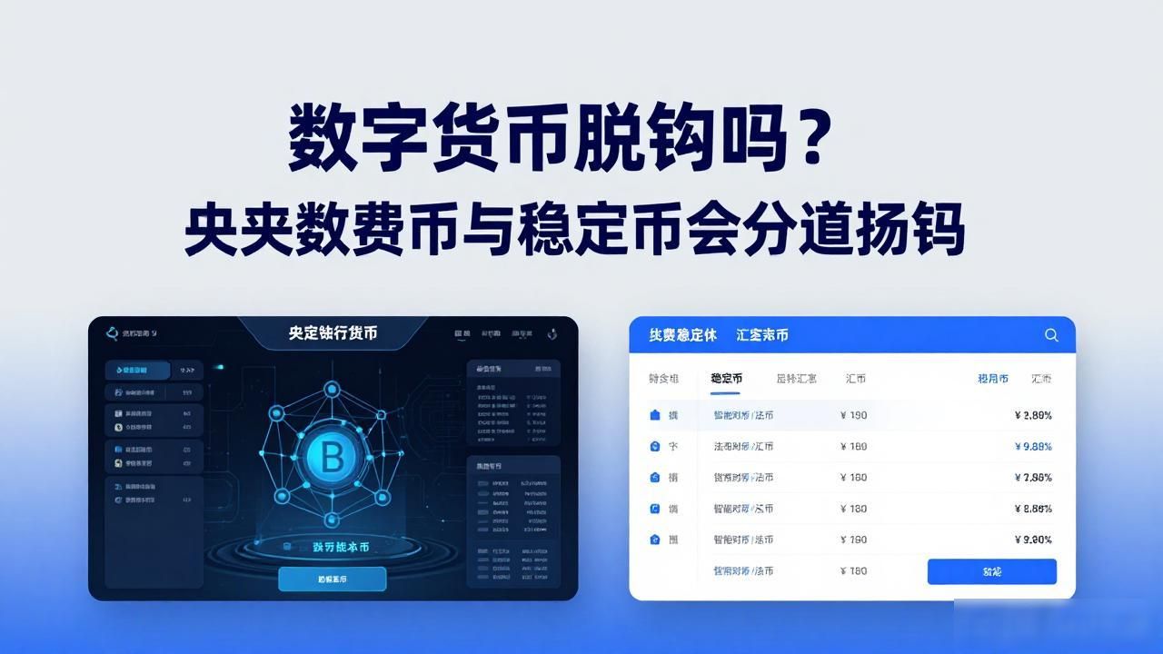 数字货币脱钩吗?央行数字货币与稳定币会分道扬镳吗