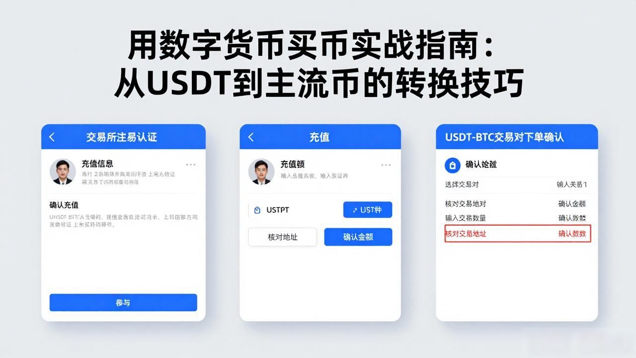 用数字货币买币实战指南:从USDT到主流币的转换技巧