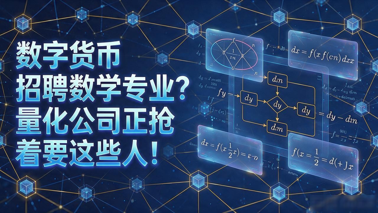 数字货币招聘数学专业?量化公司正抢着要这些人!