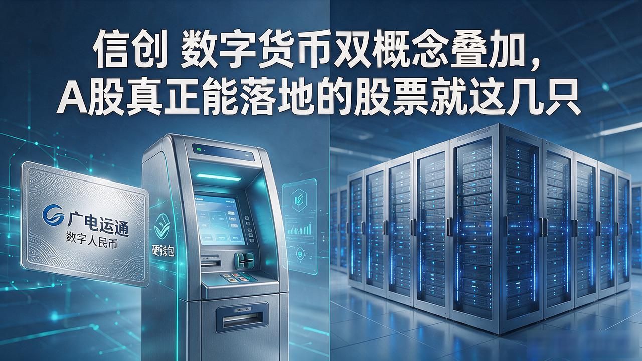 信创 数字货币双概念叠加,A股真正能落地的股票就这几只