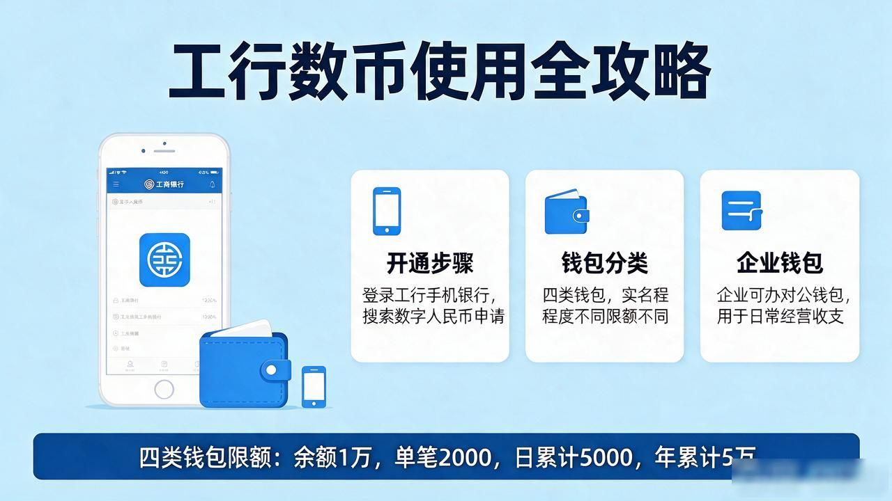 数字人民币在工商银行怎么用?存充值提现全攻略