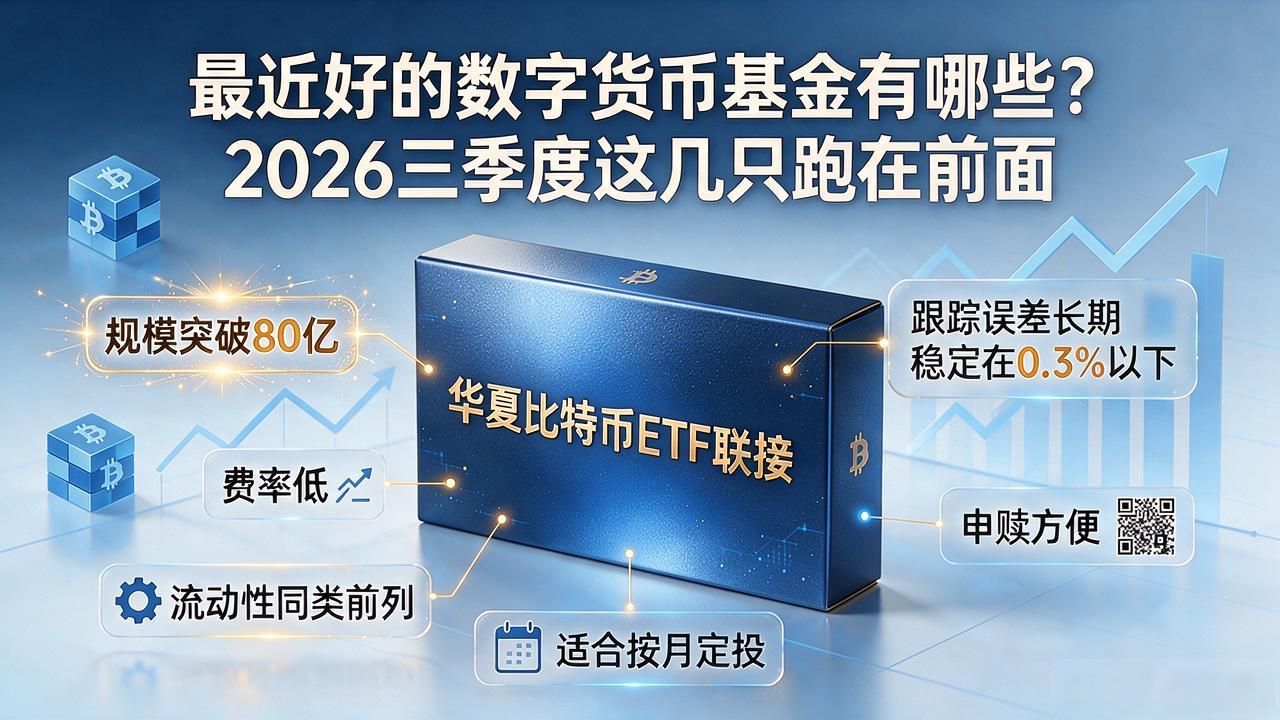 最近好的数字货币基金有哪些?2026三季度这几只跑在前面