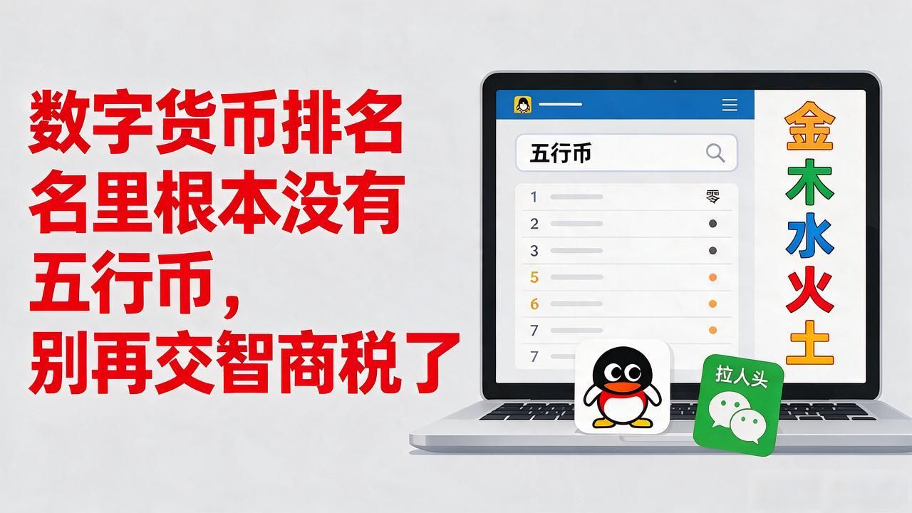 数字货币排名里根本没有五行币,别再交智商税了