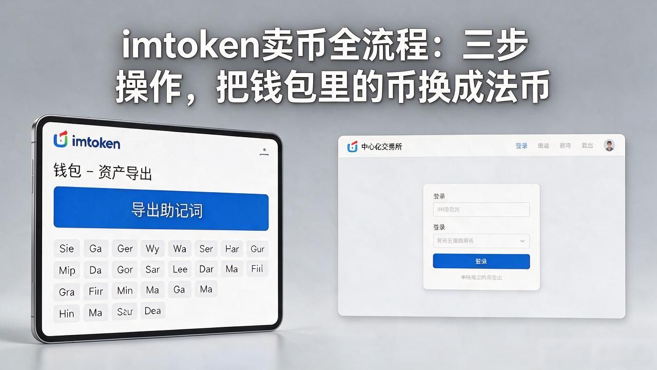 imtoken卖币全流程:三步操作,把钱包里的币换成法币