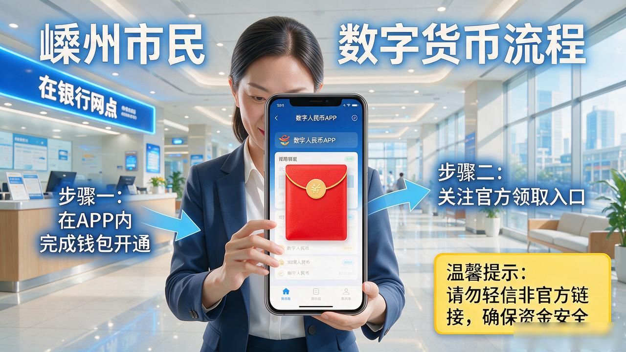 嵊州人看过来:怎么领数字货币红包?