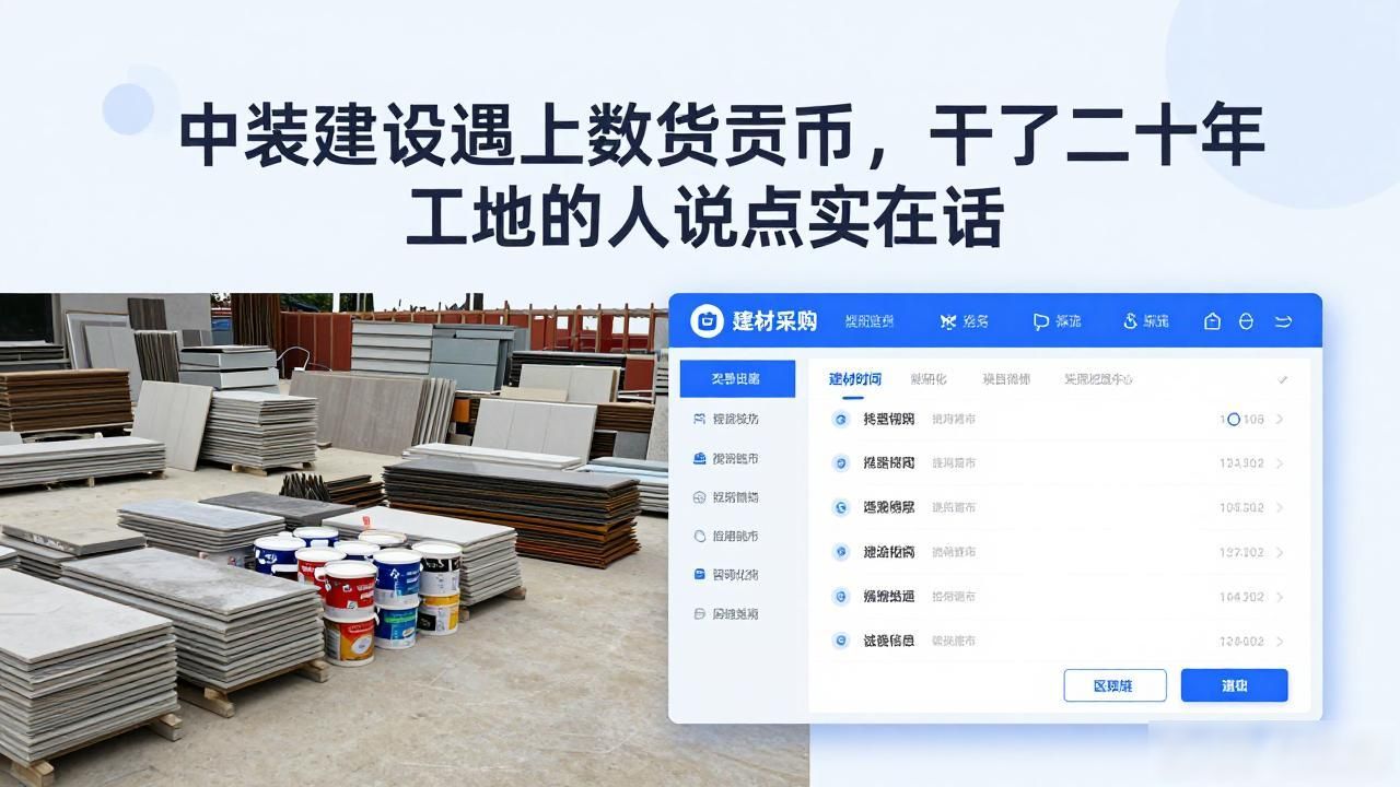 中装建设遇上数字货币,干了二十年工地的人说点实在话
