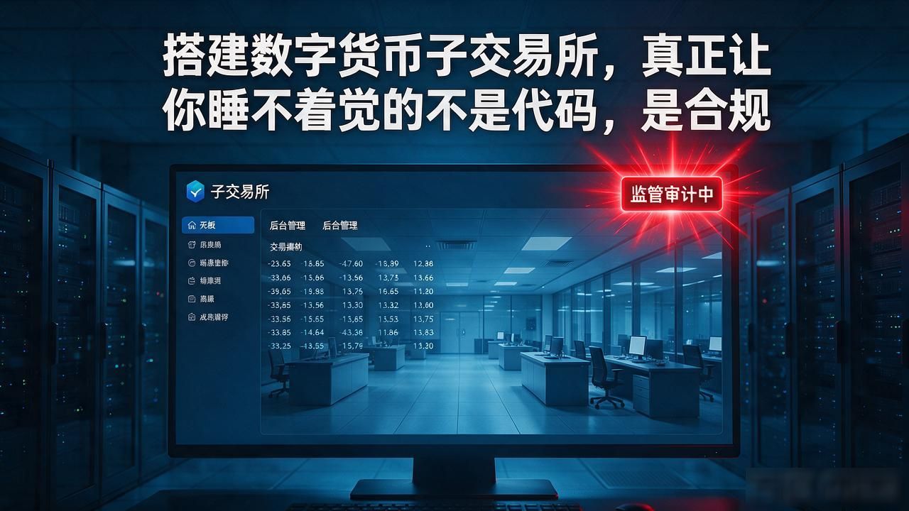 搭建数字货币子交易所,真正让你睡不着觉的不是代码,是合规
