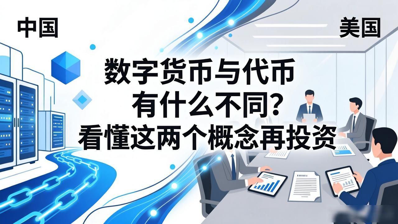 数字货币与代币有什么不同?看懂这两个概念再投资