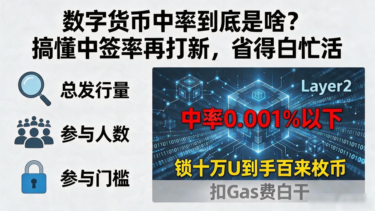 数字货币中率到底是啥?搞懂中签率再打新,省得白忙活