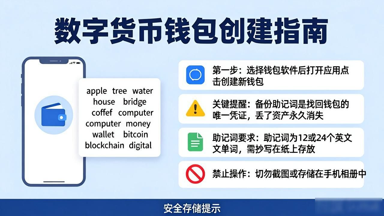 数字货币怎么创建钱包?手把手教你从零开始