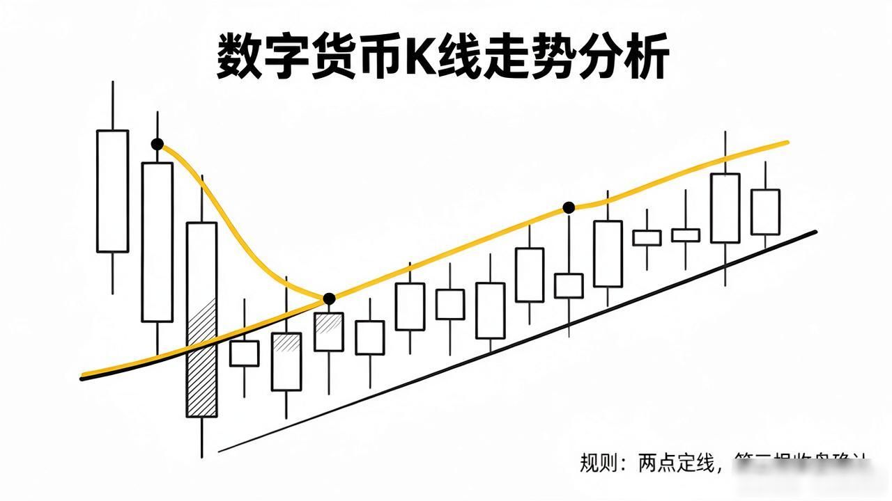 数字货币K线划线怎么画?这几条线画准了就够了