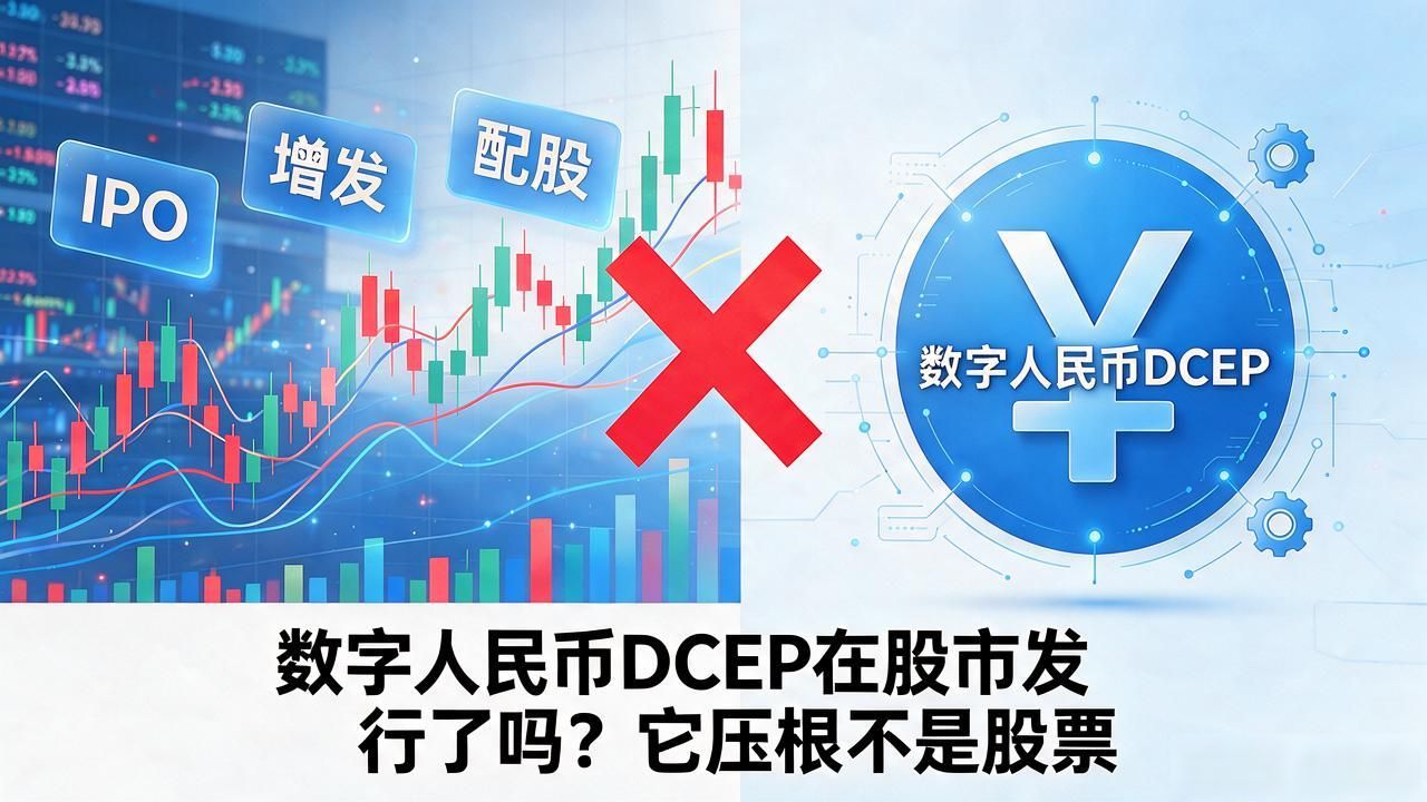 数字人民币DCEP在股市发行了吗?它压根不是股票
