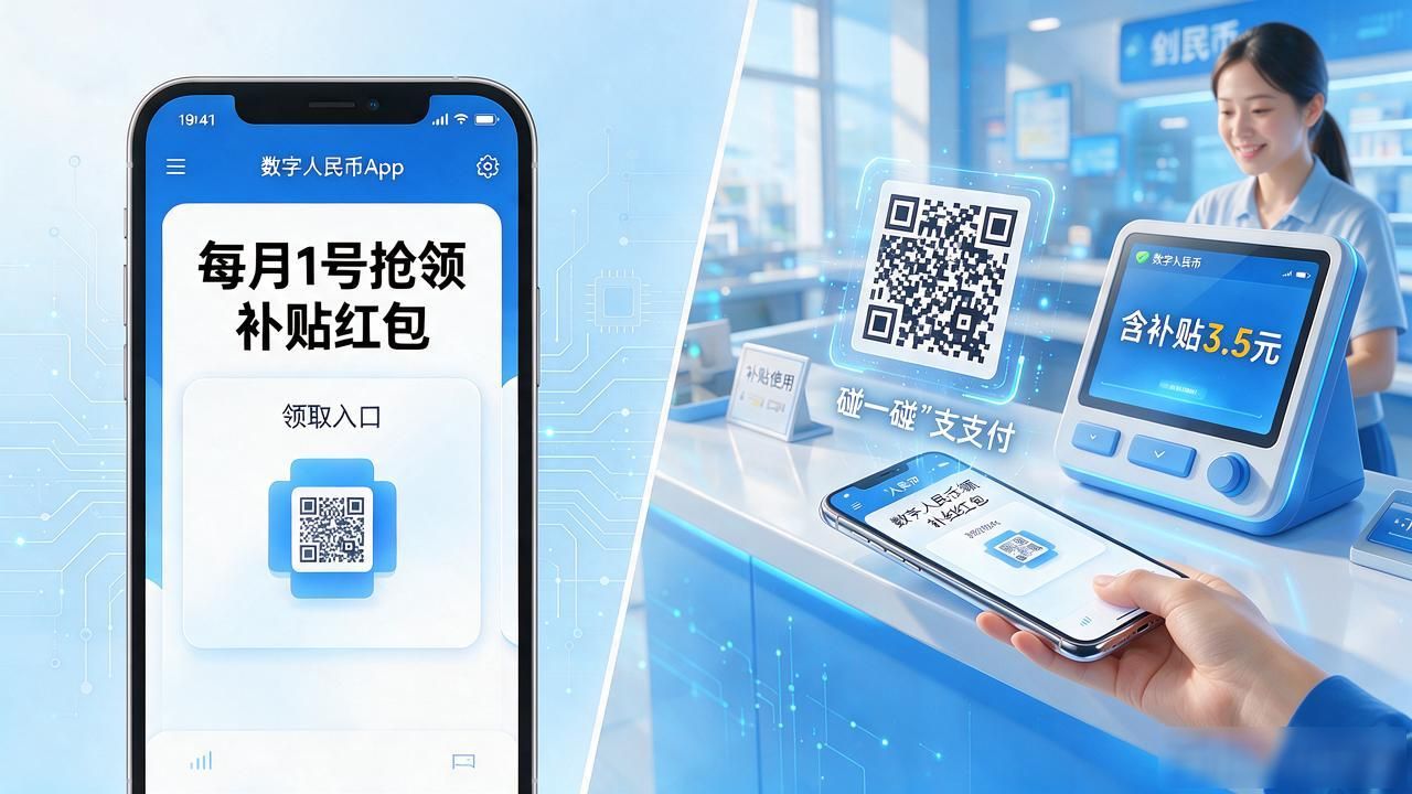人民币数字货币补贴怎么领?红包到账能花在哪,一次说清