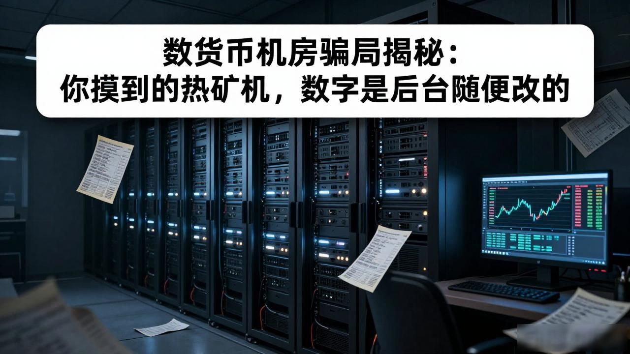数字货币机房骗局揭秘:你摸到的热矿机,数字是后台随便改的