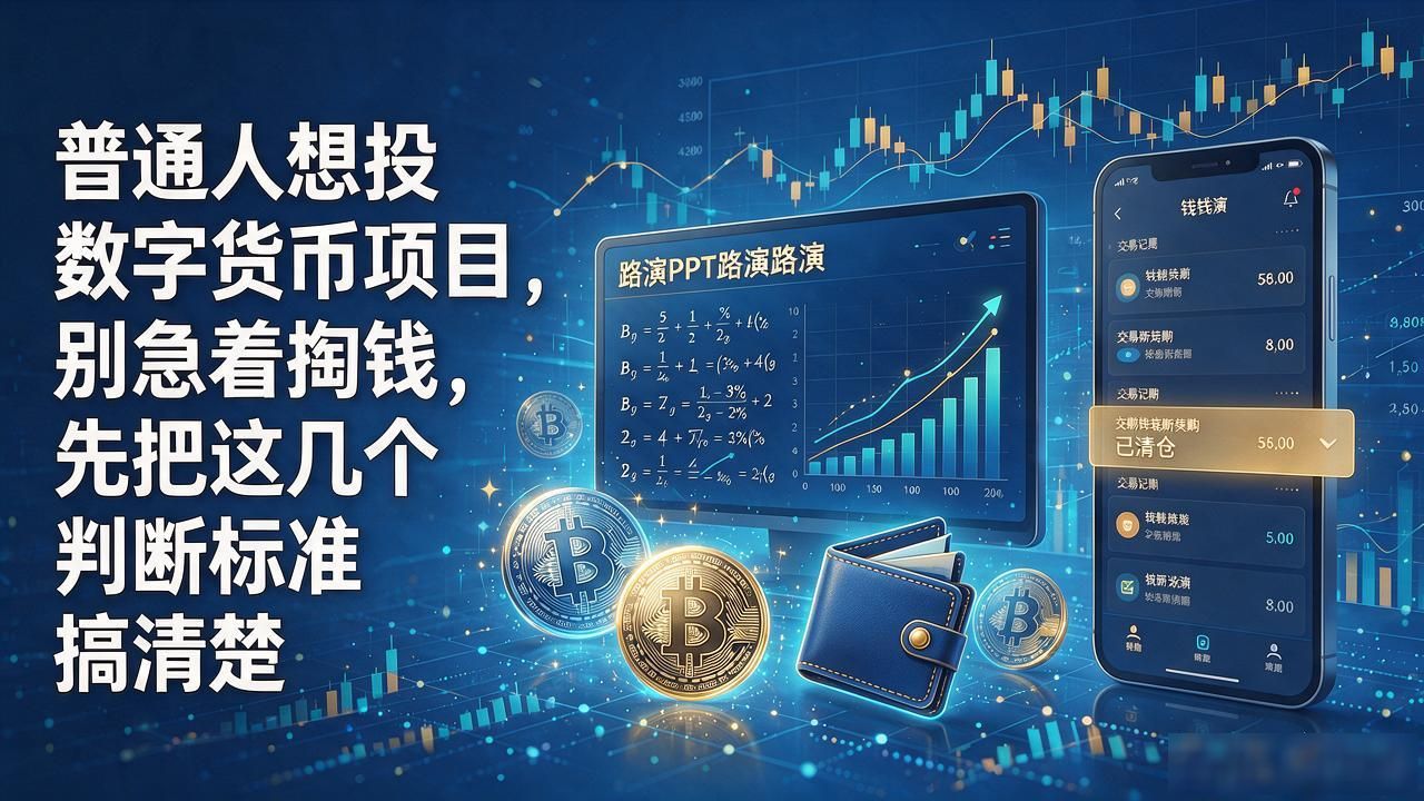 普通人想投数字货币项目,别急着掏钱,先把这几个判断标准搞清楚