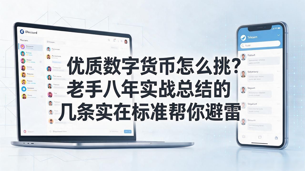 优质数字货币怎么挑?老手八年实战总结的几条实在标准帮你避雷