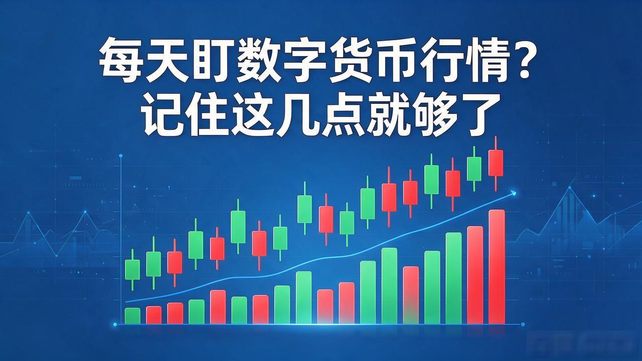 每天盯数字货币行情?记住这几点就够了